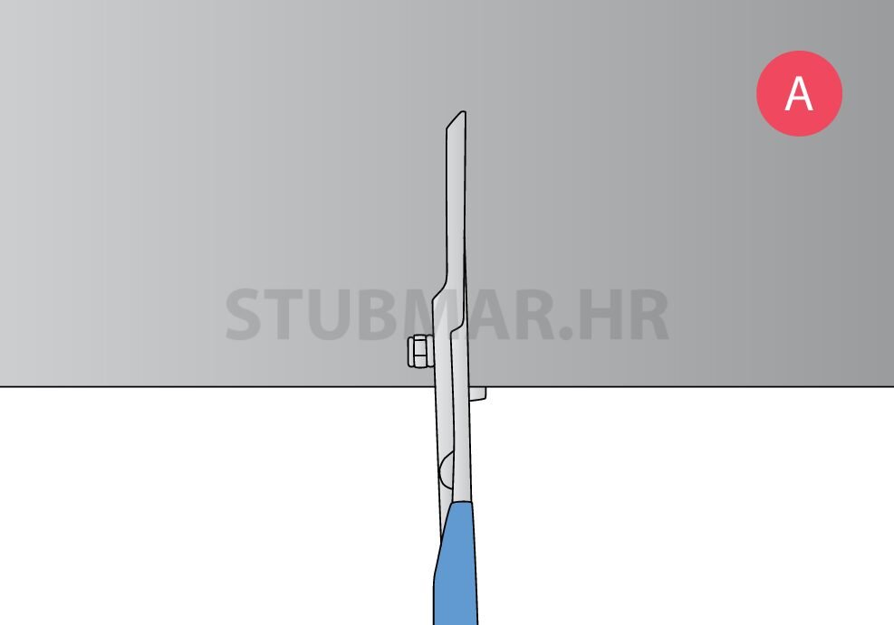 Škare za lim univerzalne desne 280mm 563R/7PR - Slika 2