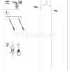 LAGOS stropna lampa - Slika 8