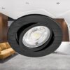 Stropna svjetiljka 7W 3/1 630lm fi85 IP20 ugradbena okrugla SPOT crna dimabilna - Slika 2