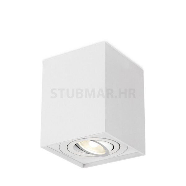 Braytron Kućište za GU10 žarulju max 35W 80x100x80mm IP20 kvadratno bijelo  - BH04-00310