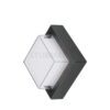 Braytron Zidna svjetiljka 15W 3000K 1450lm 160x160mm IP65 kvadratna crna  - BG38-01301