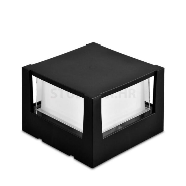 Braytron Zidna svjetiljka 15W 3000K 1450lm 161x161mm IP65 kvadratna crna  - BG38-01501