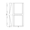 Zidna svjetiljka 2x6W 3000K 960lm 78x64x143mm IP65 crna - Slika 7