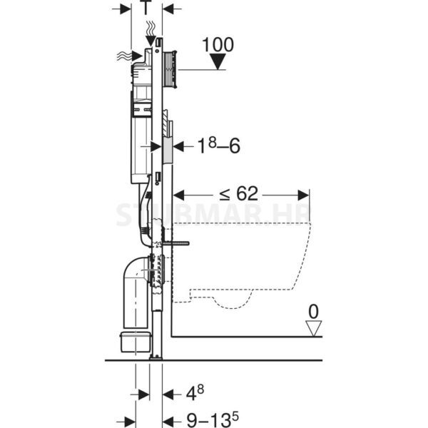 Geberit-V&B  Sigma 20 paket, Soul školjka s daskom