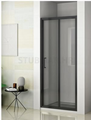 Armal Tuš vrata preklopna za nišu crni profil