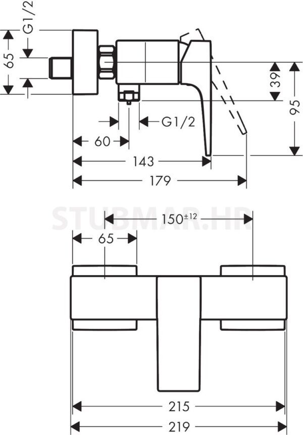 brušeni crni krom  - 32560340