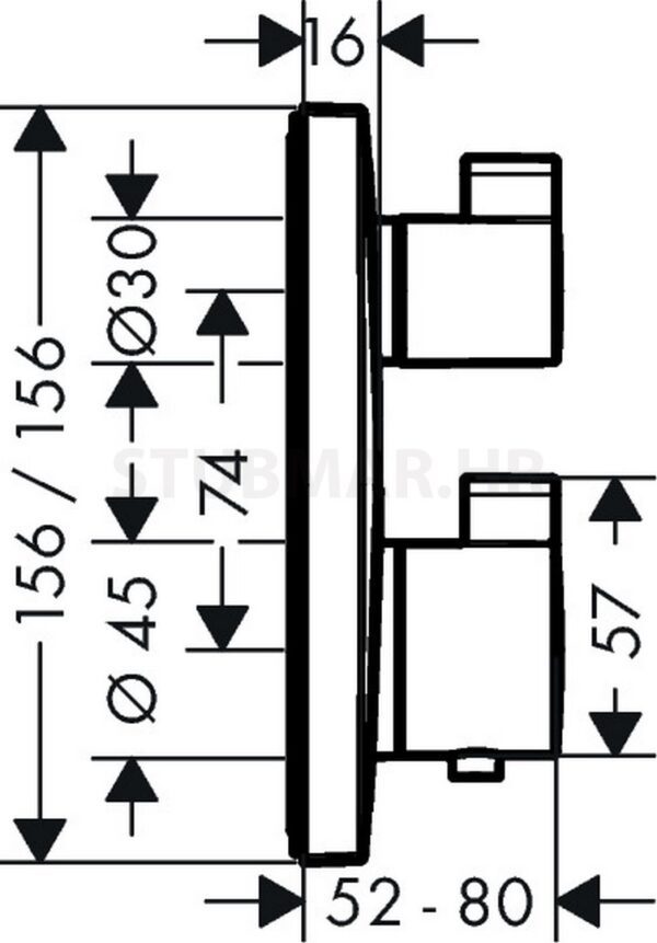 brušeni crni krom  - 15714340