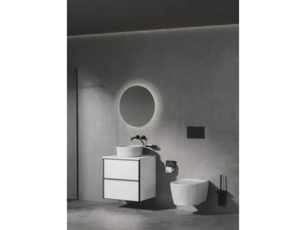 Ona podžbukna slavina za umivaonik, titanium black - Slika 3
