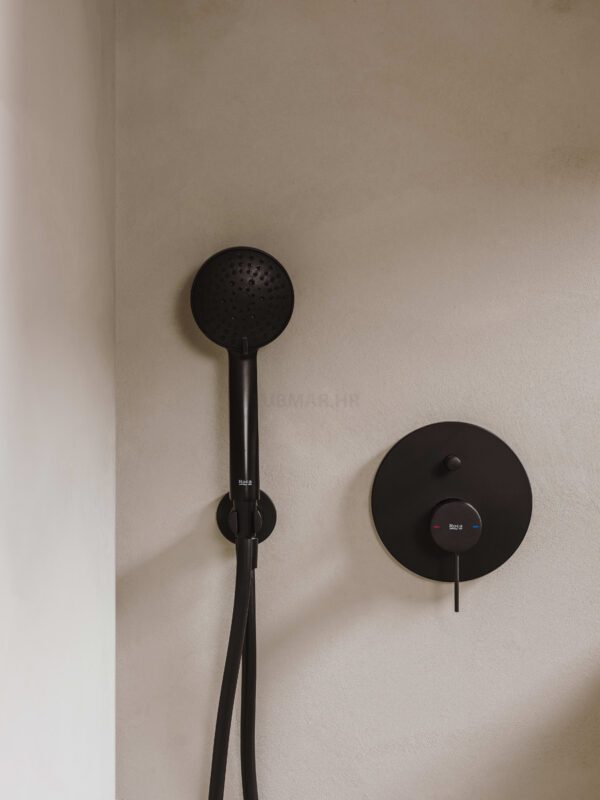 Ona podžbukna slavina za tuš, titanium black - Slika 3