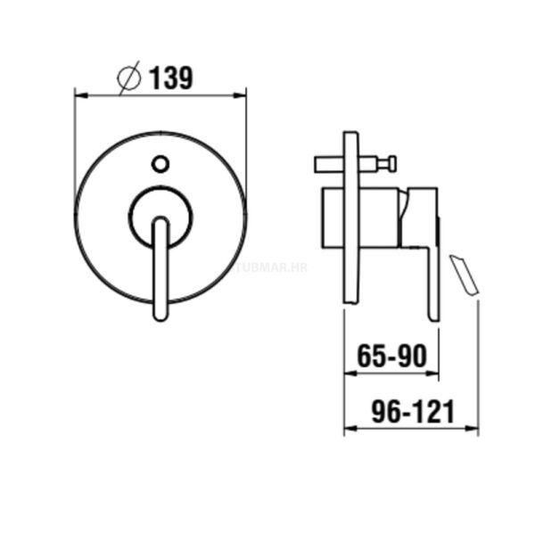 titanium crna mat  - H3210860810001