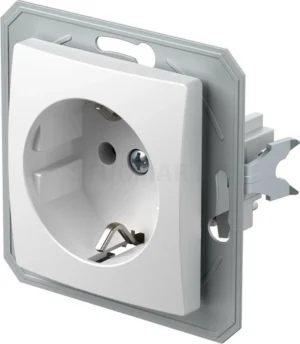 Utičnica šuko bez okvira TEM Ekonomik Bijela