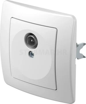 Utičnica TV osnovna TEM Ekonomik Bijela