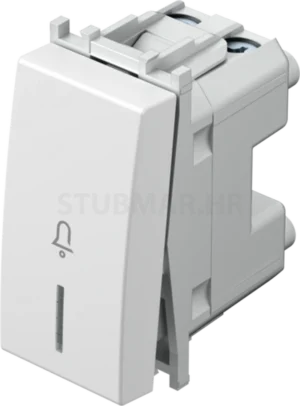 Tipkalo za zvono 1M TEM Modul 16A bijelo