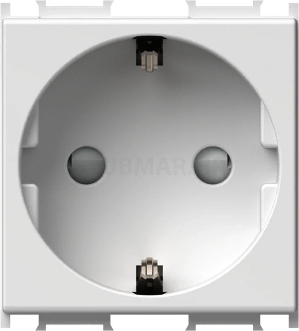 Utičnica šuko 2M TEM Modul 16A bijela