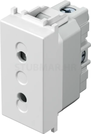 Utičnica euro 1M TEM Modul 10A bijela