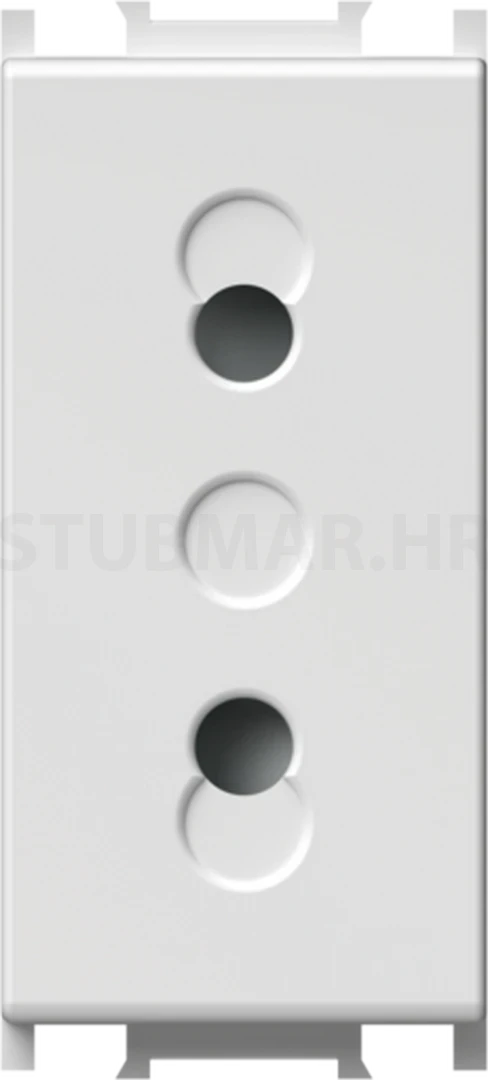 Utičnica euro 1M TEM Modul 10A bijela