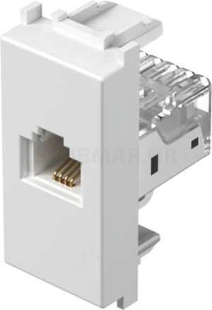 Utičnica telefonska 1M TEM Modul bijela