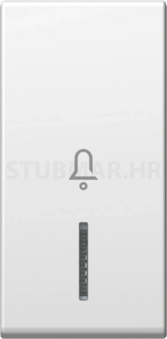 Tipka zvono s indikacijom 1M TEM Modul bijela