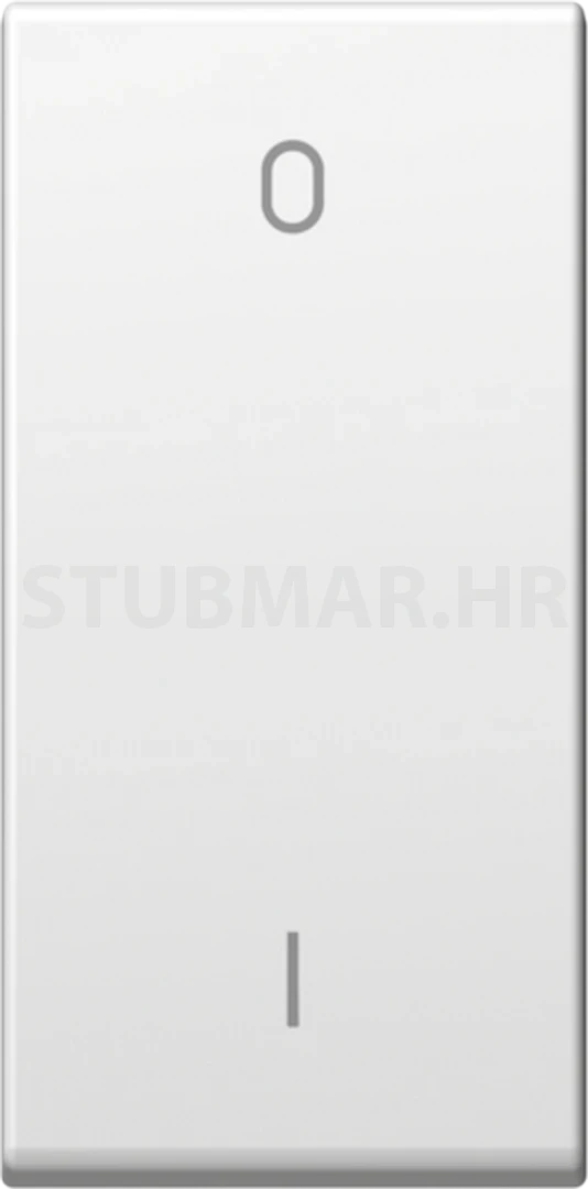 Tipka dvopolna 1M TEM Modul bijela