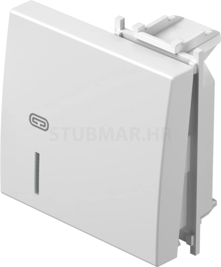 Tipka grijalica s indikacijom 2M TEM Modul bijela