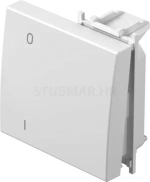 Tipka dvopolna 2M TEM Modul bijela