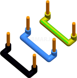 Set spojnih vodova 3x2,5mm2 2M TEM Modul