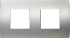 Okvir Pure 2x2M TEM Modul satenski srebrni