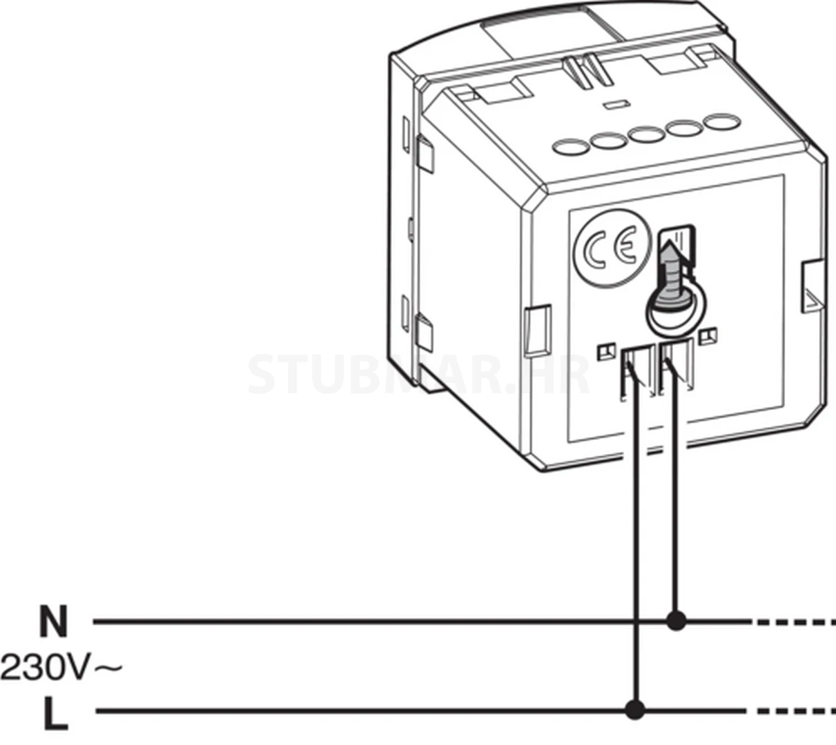 LED svjetiljka za slučaj nužde 230V 2M TEM Modul spajanje