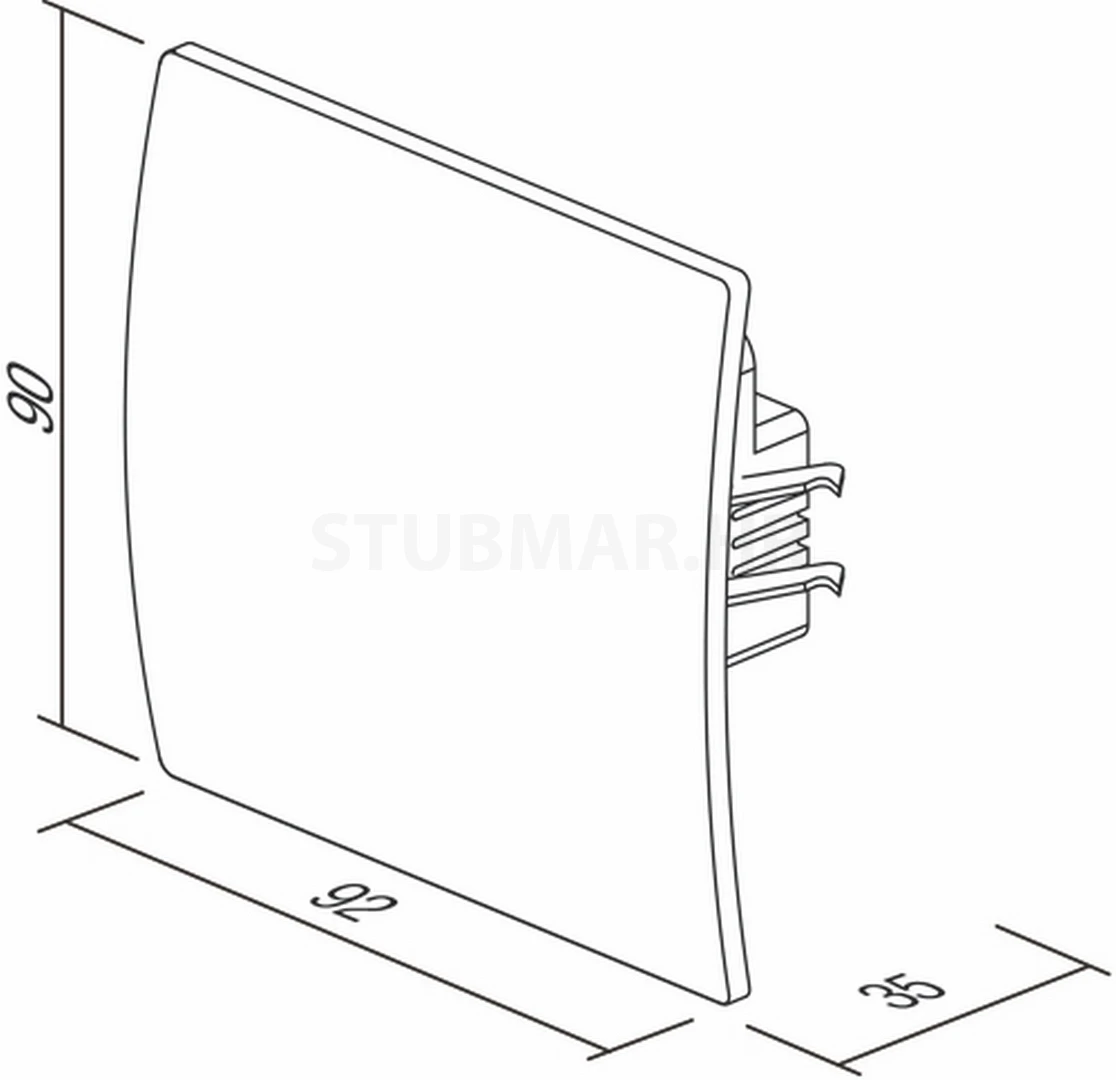 Sklopka beskontaktna 10A 240V TEM Modul tehnička skica