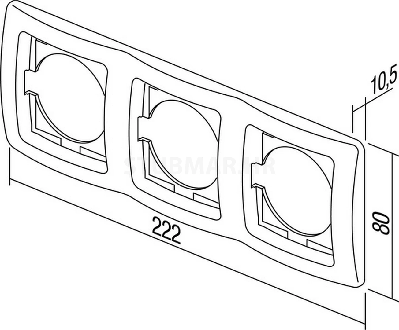 Okvir 3 vodoravni TEM Ekonomik tehnička skica