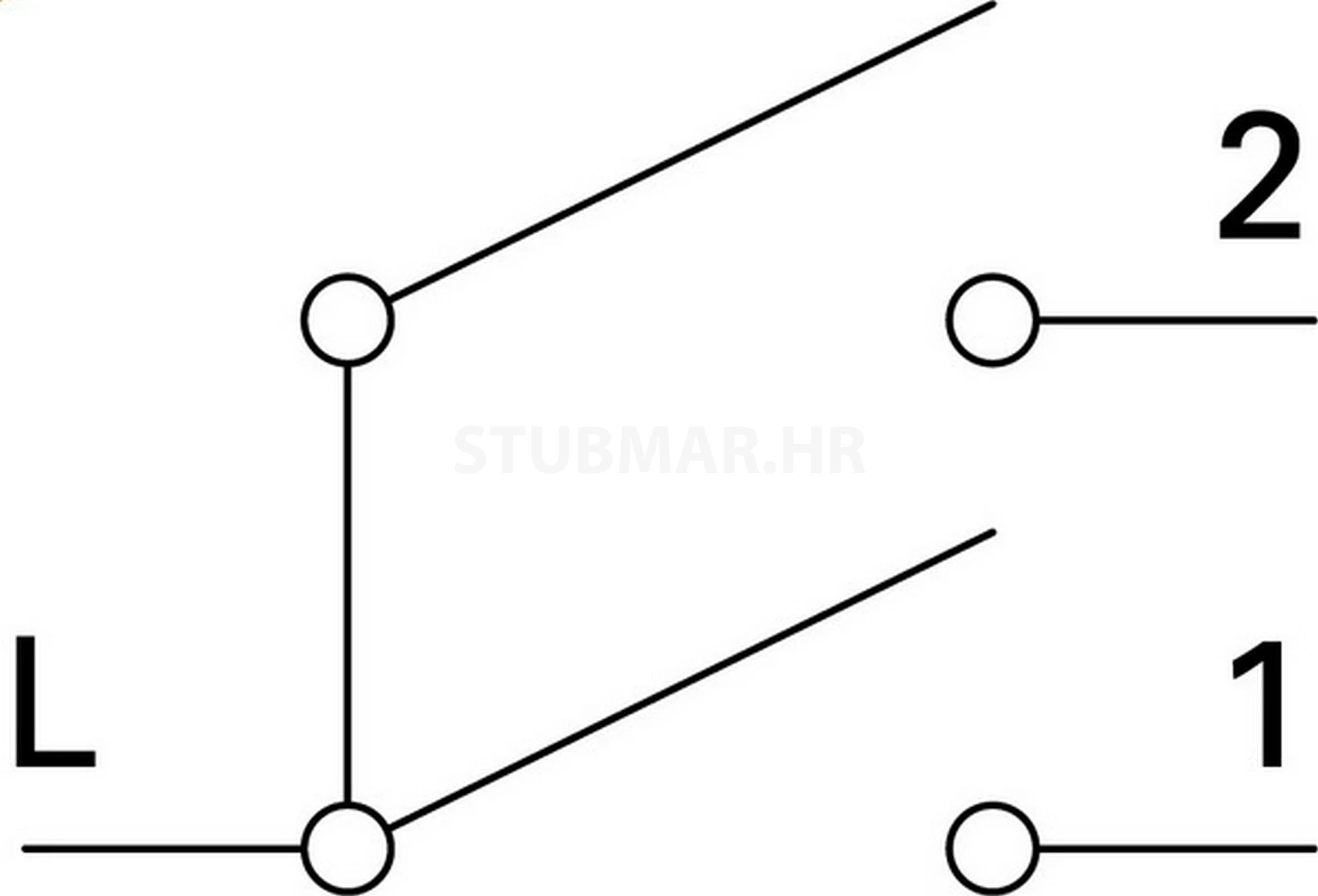 Prekidač serijski TEM Ekonomik shema