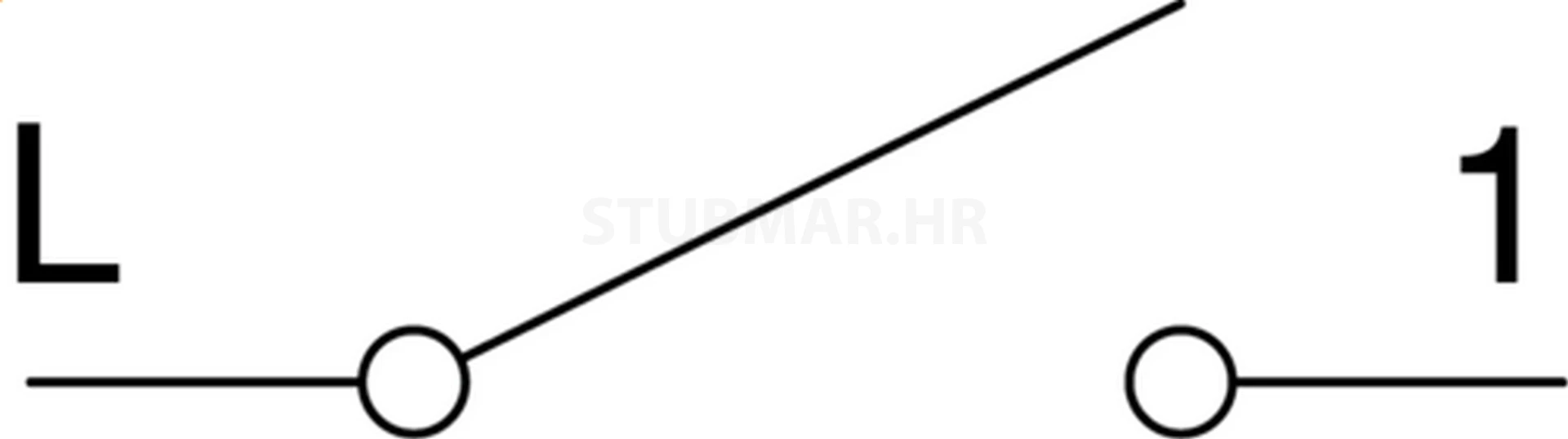 Prekidač obični 1M TEM Modul shema