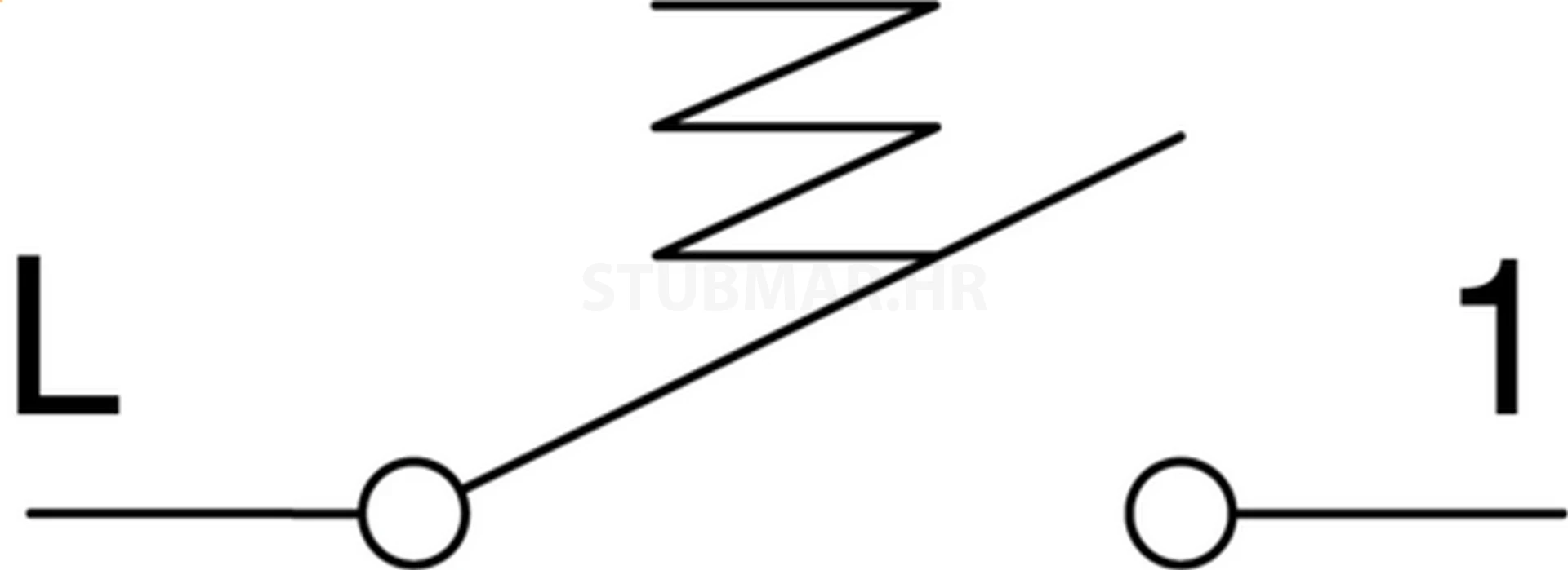 Tipkalo obično 1M TEM Modul 16A shema