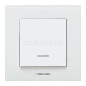 Tipkalo za svijetlo s indikacijom Panasonic Karre plus, Bijela