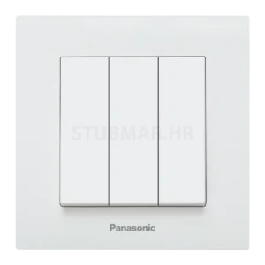 Prekidač trostruki Panasonic Karre plus, Bijela