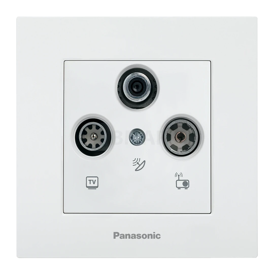 Utičnica SAT-TV-R Panasonic Karre plus, Bijela