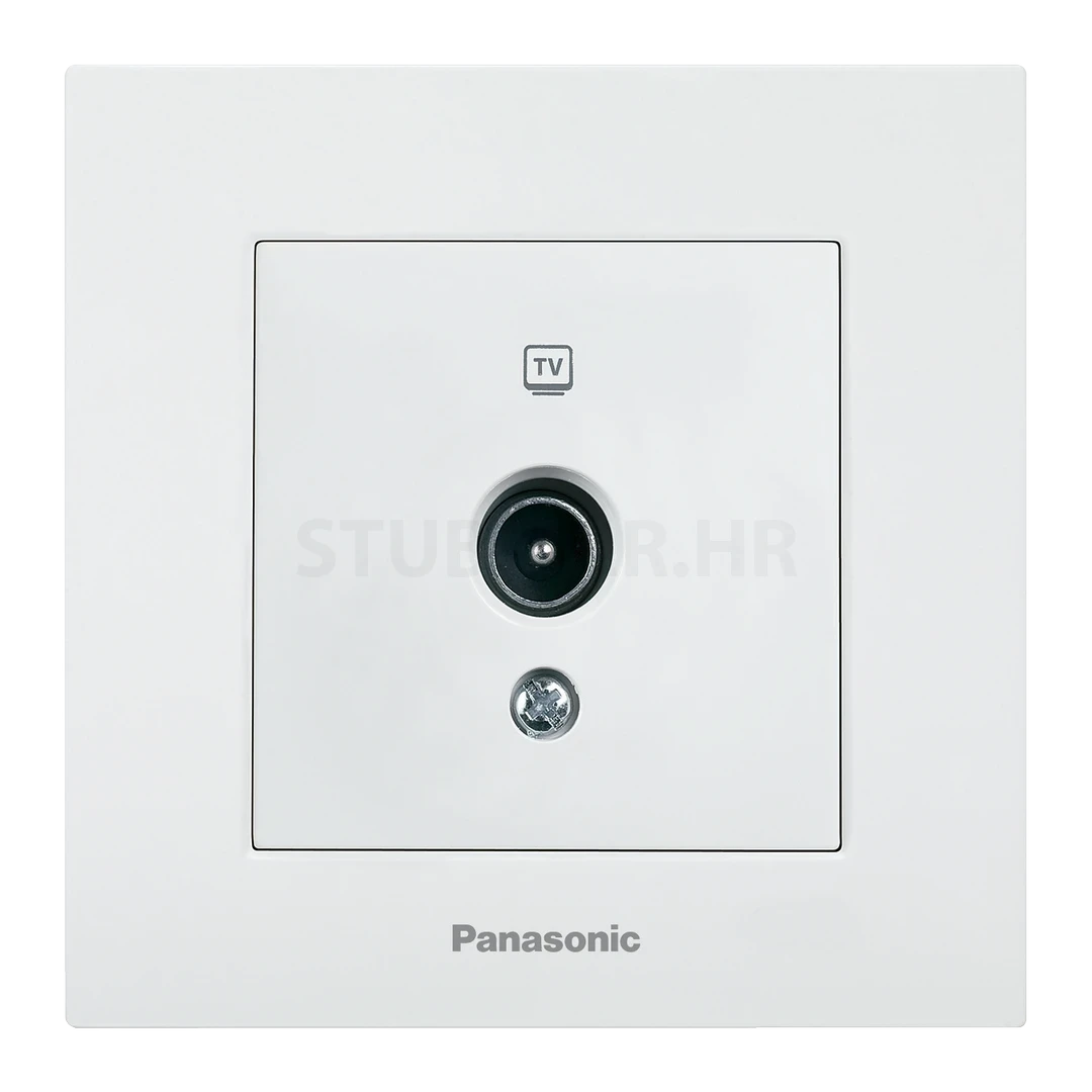 Utičnica antenska-TV Panasonic Karre plus, Bijela