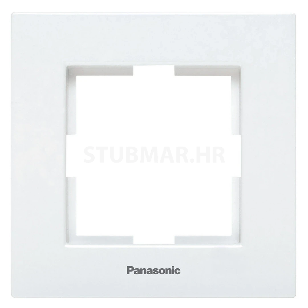 Okvir jednostruki Panasonic Karre plus, Bijela