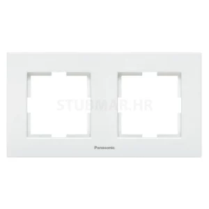 Okvir dvostruki Panasonic Karre plus, Bijela