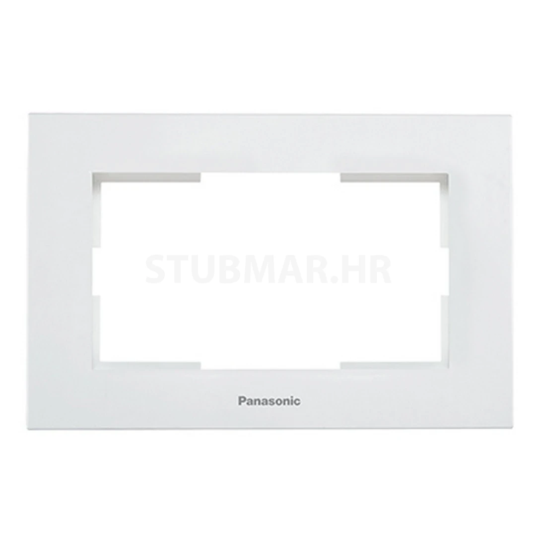 Okvir za duplu utičnicu Panasonic Karre plus, Bijela