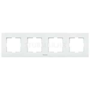 Okvir četverostruki Panasonic Karre plus, Bijela