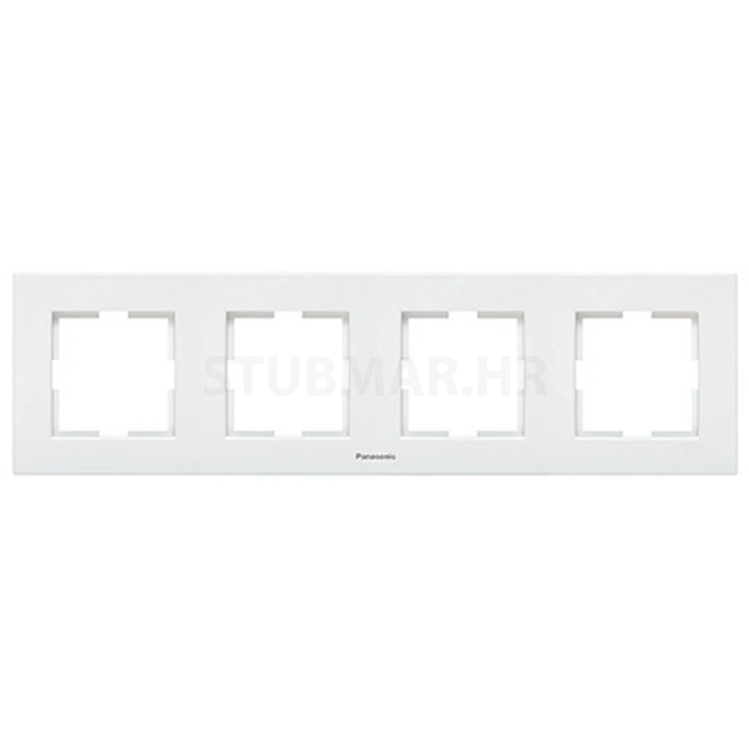 Okvir četverostruki Panasonic Karre plus, Bijela