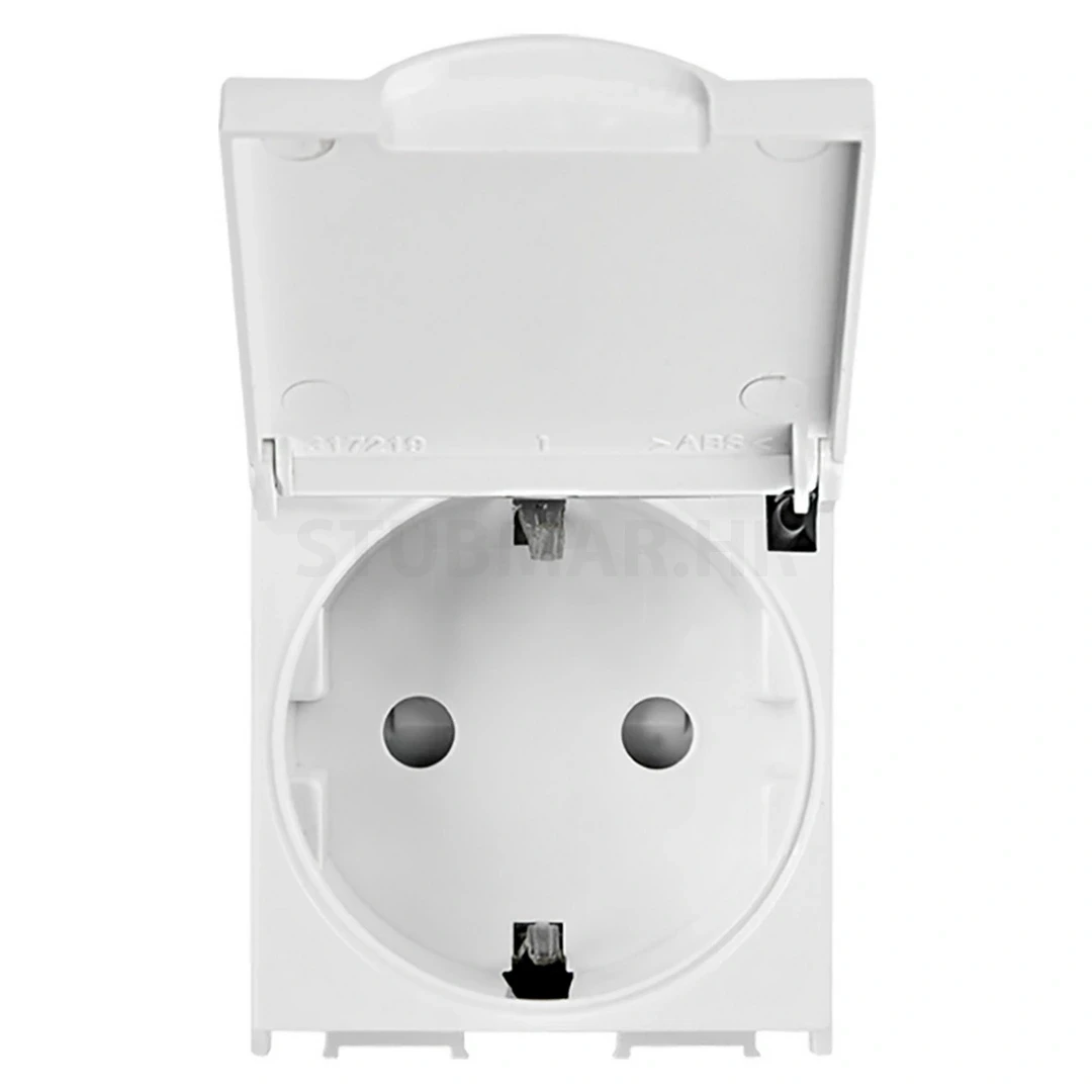 Utičnica šuko s poklopcem 2M Panasonica modul Thea bijela