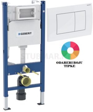 Geberit Duofix Basic vodokotlić s Delta 30 tipkom