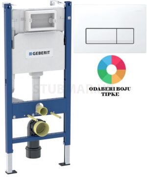 Geberit Duofix Basic vodokotlić s Delta 50 tipkom