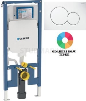 Geberit Duofix Sigma vodokotlić 8 cm sa Sigma 01 tipkom