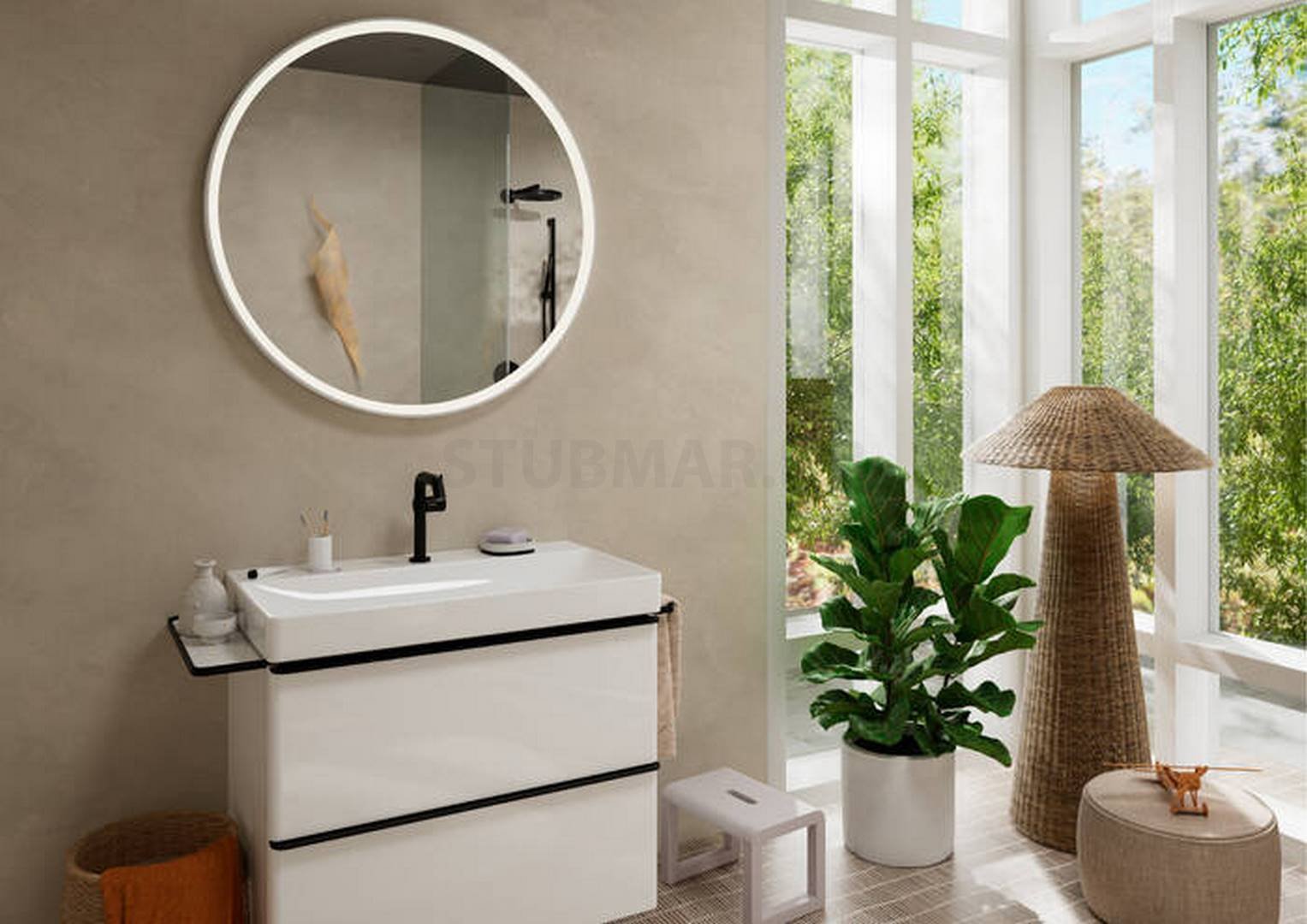 Tecturis S slavina za umivaonik 150, crna mat 73340670