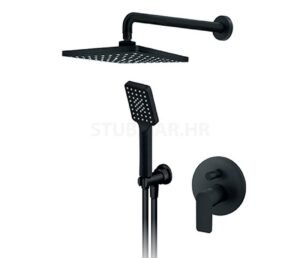 S2 Black podžbukna slavina za tuš kadu