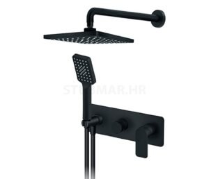 S2 Black podžbukna slavina za tuš kadu