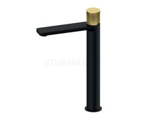 S2 Black & Gold slavina za umivaonik visoka